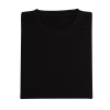 Round Neck T-Shirt 100% Microfiber - BLACK