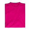 Round Neck T-Shirt 100% Microfiber - HOT PINK