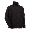 Windbreaker High Density, 100% Polyester - Black, Maroon Pipping